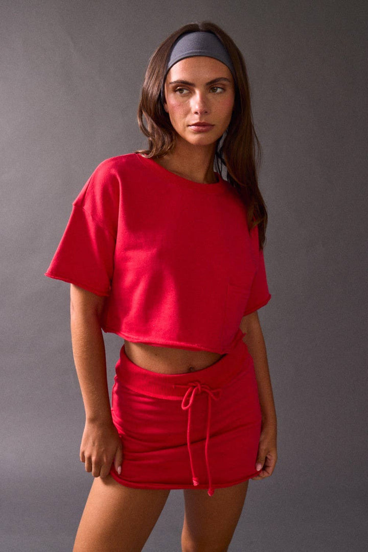 Nora Crop Top and Skort Set