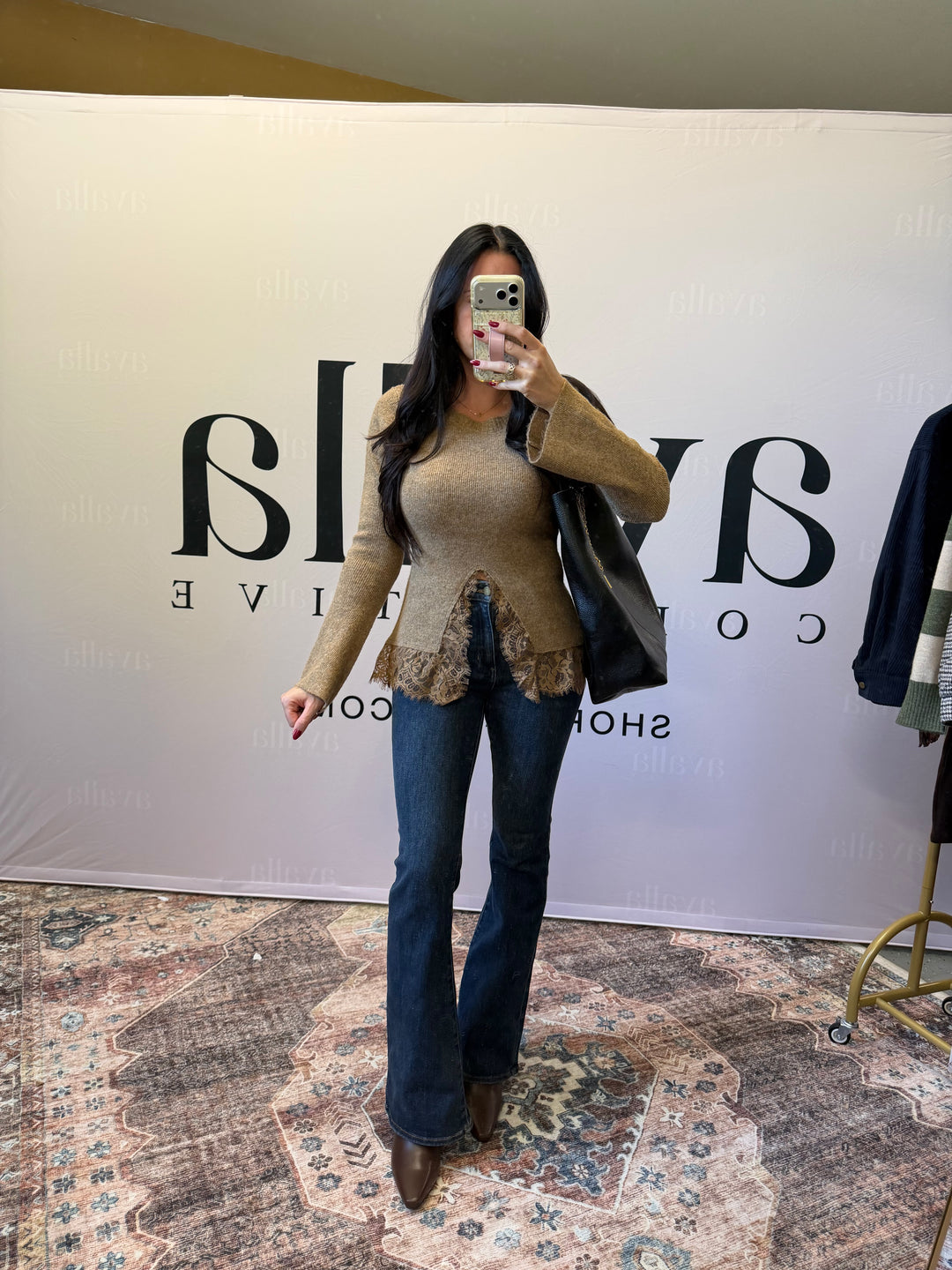 Delicate Edge Lace Sweater