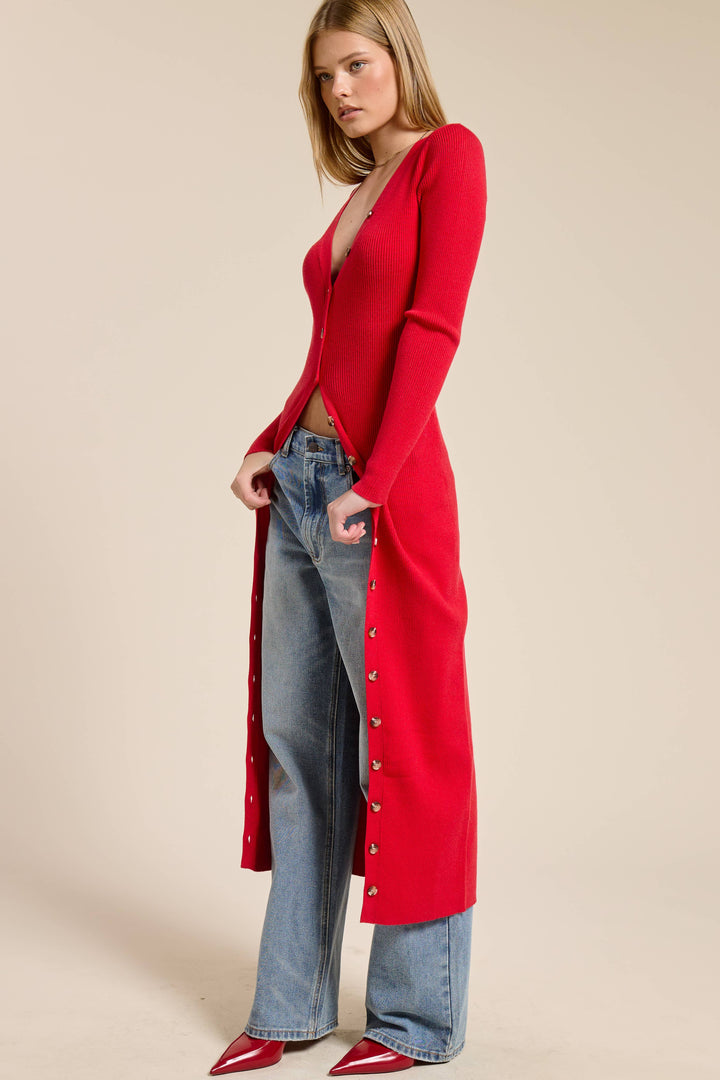 Rossa Longline Knit Cardigan