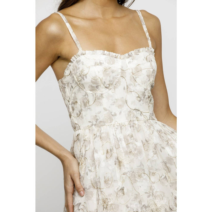 Dalila Rose Print Floral Midi Dress