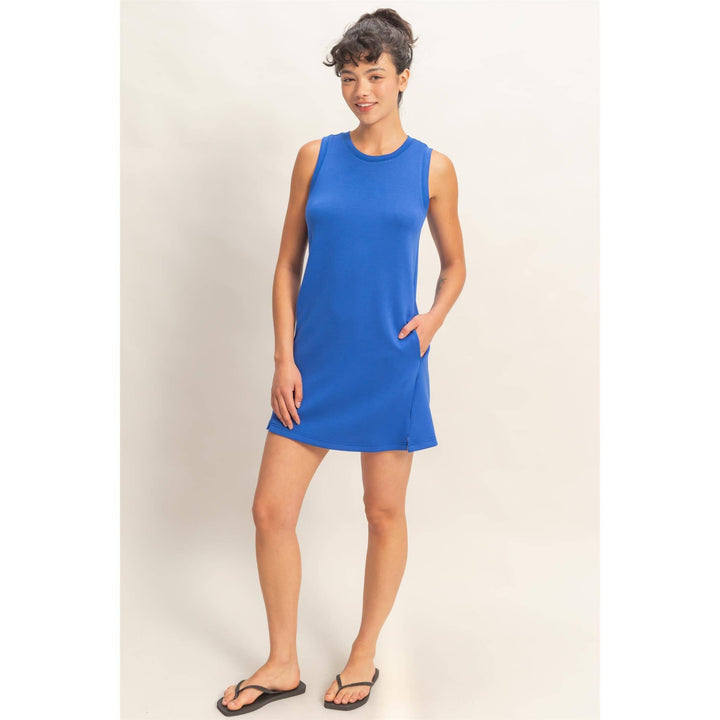 Renata Crew Neck Tank Mini Dress