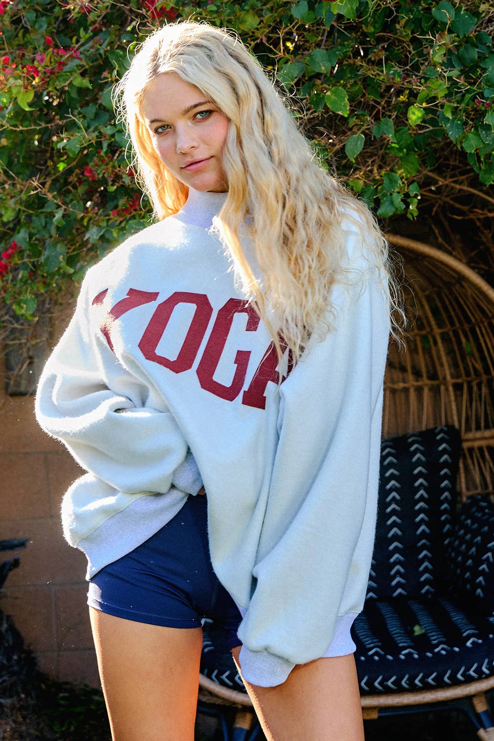 Studio Girl Reversible Mockneck Sweatshirt