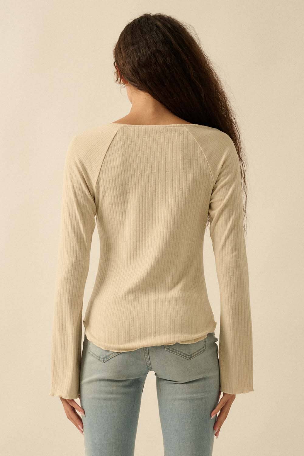 Camille Ruched Knit Top