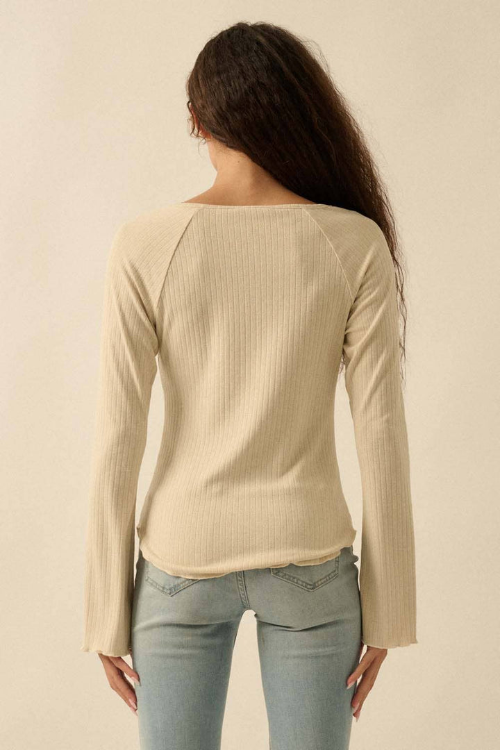 Camille Ruched Knit Top