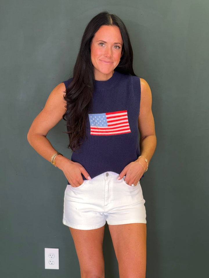 Just USA White Jean Shorts