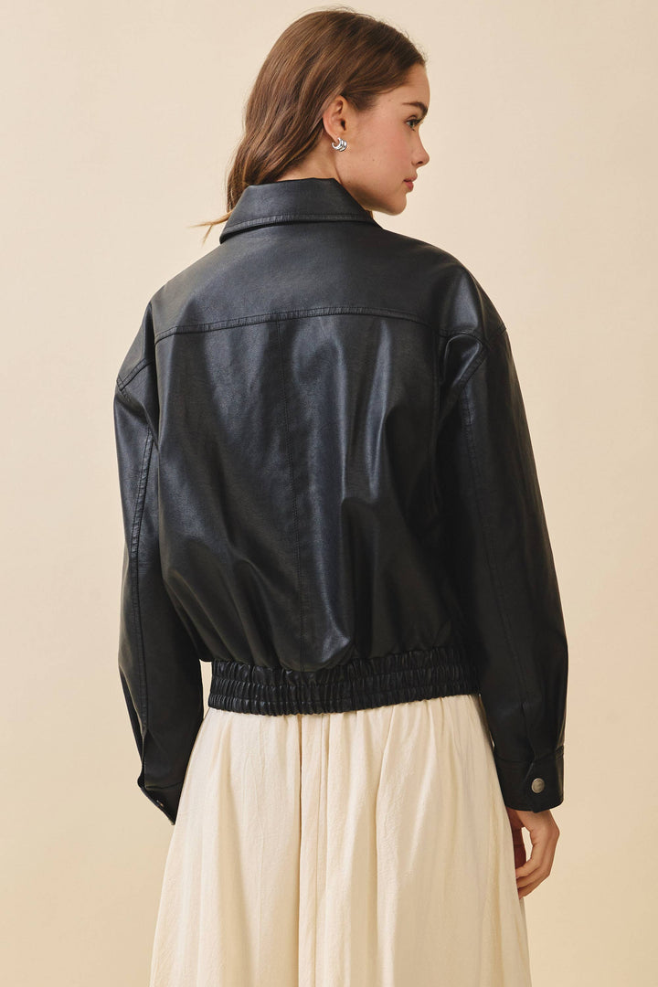 Mercer Faux Leather Jacket