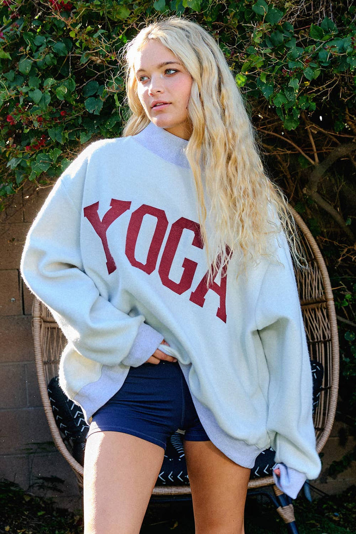Studio Girl Reversible Mockneck Sweatshirt