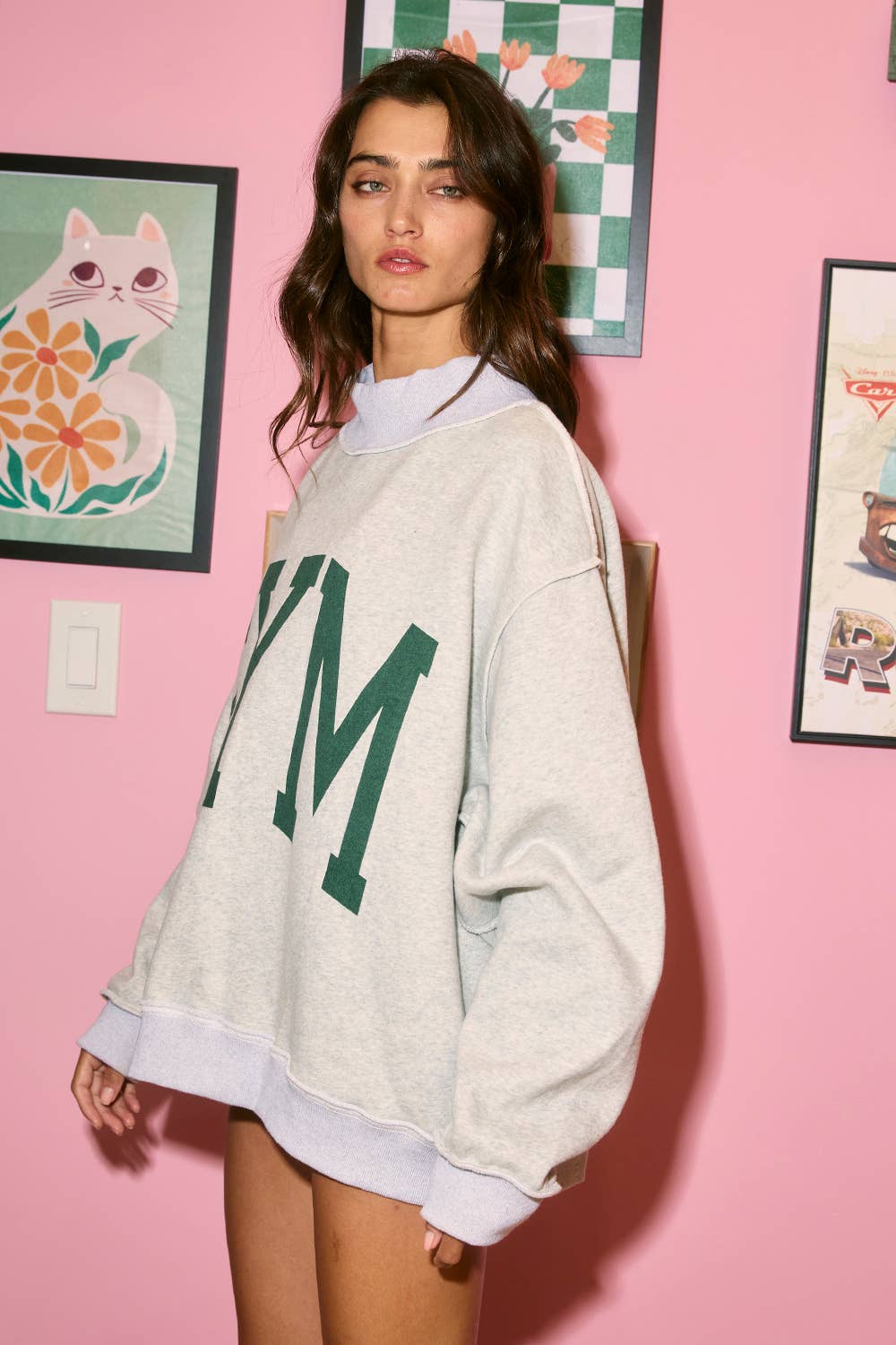 Gym to Bed Reversible Mockneck Sweatshirt
