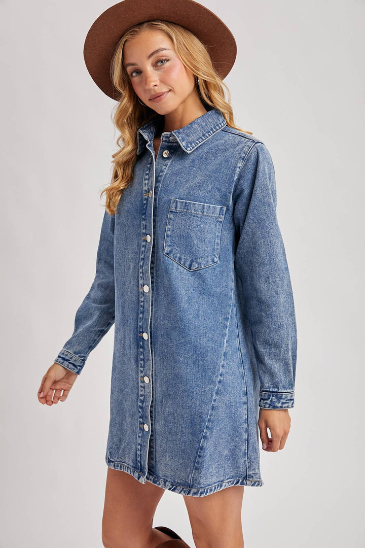 Maren Denim Shirt Dress