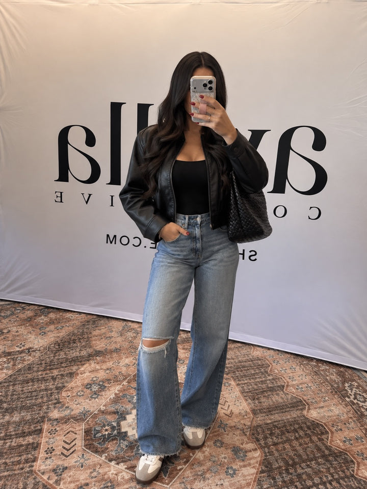 Mercer Faux Leather Jacket
