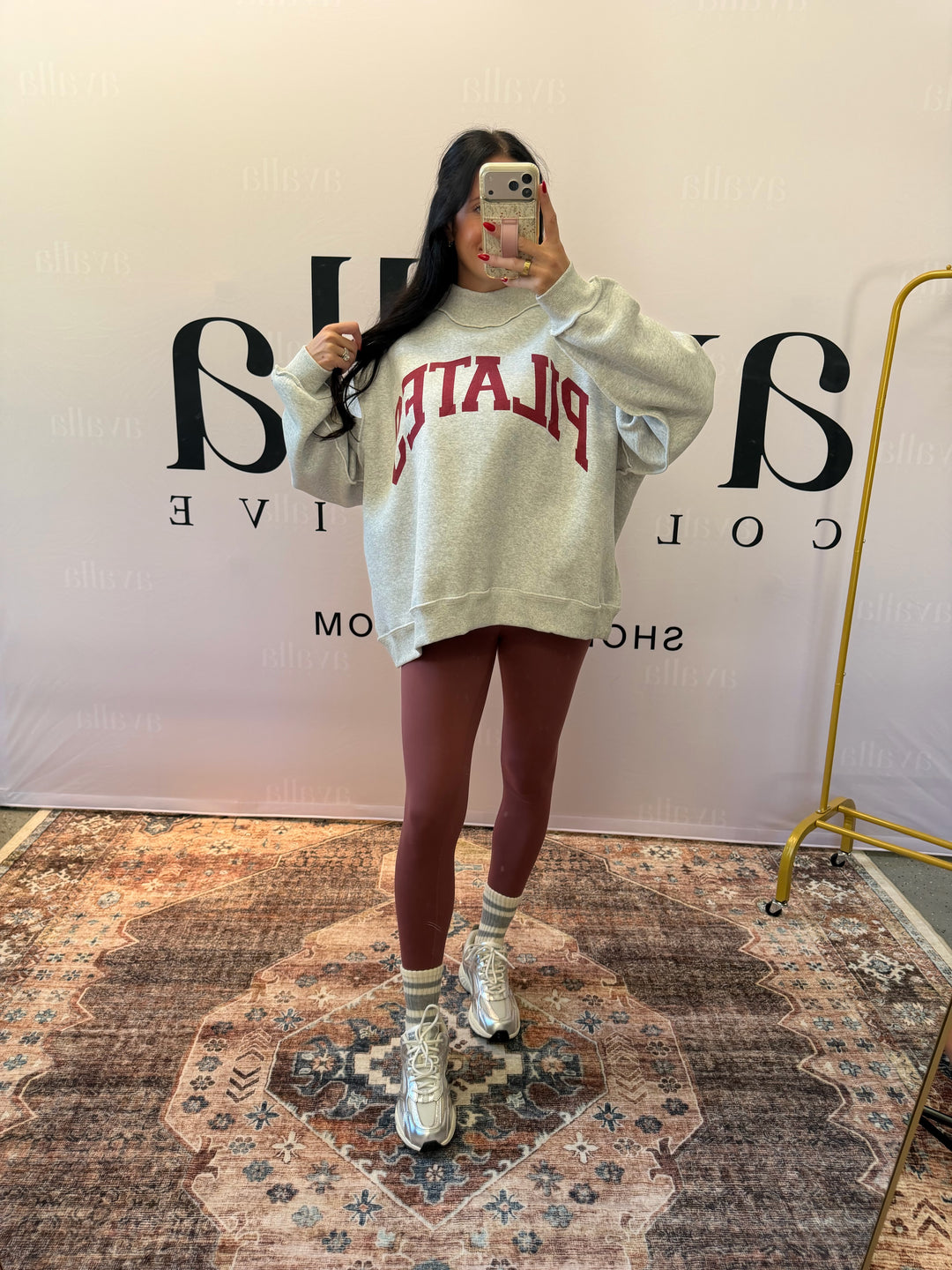 Studio Girl Reversible Mockneck Sweatshirt