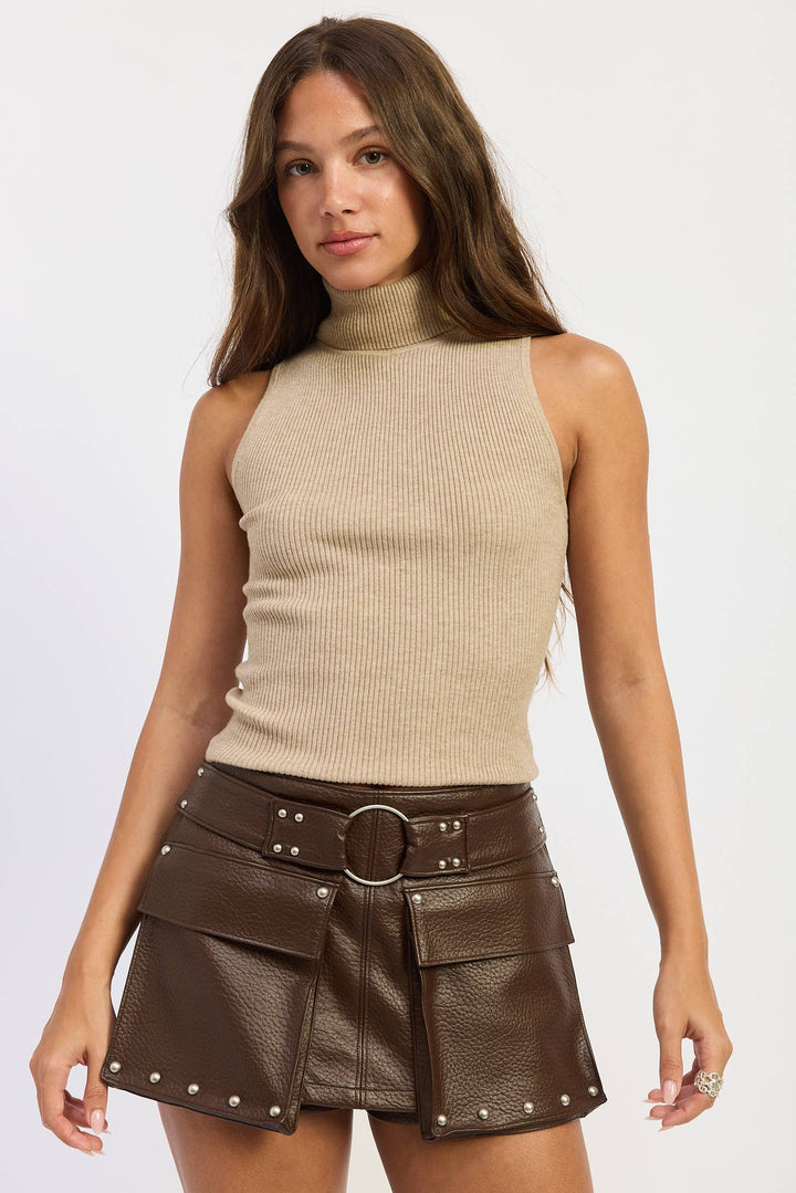 Sienna Sleeveless Turtleneck
