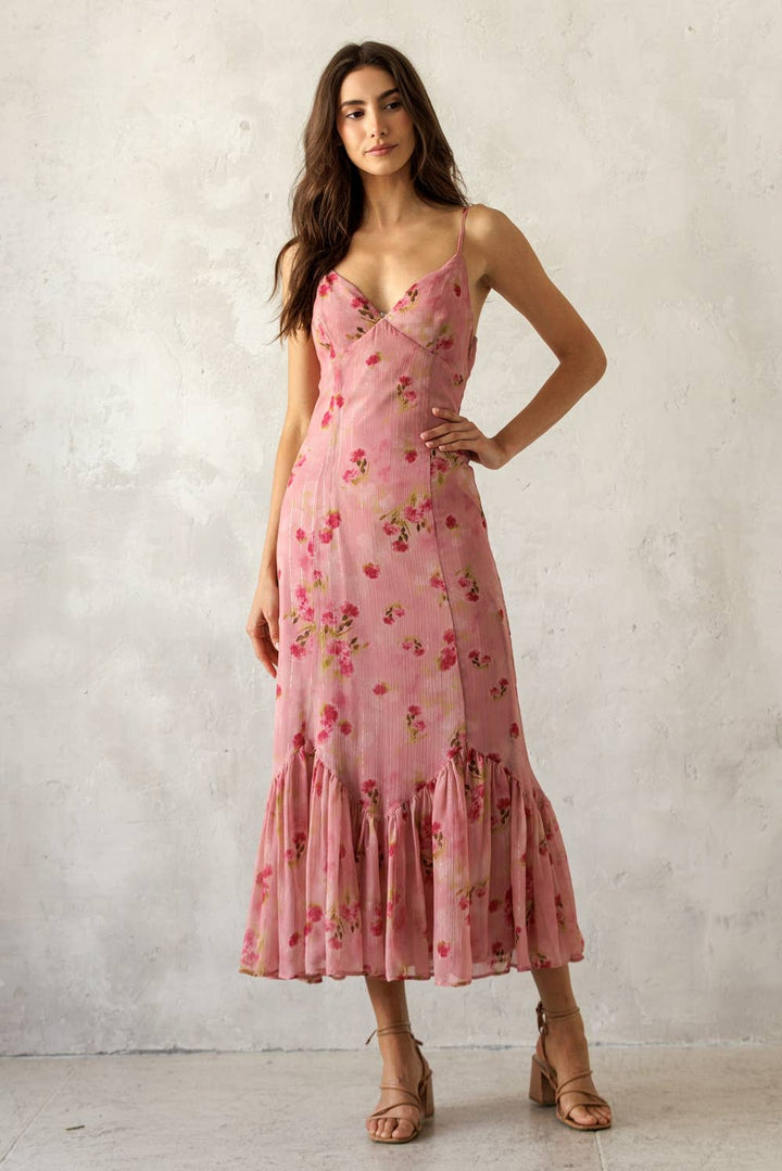 Rosalie Floral Midi Dress