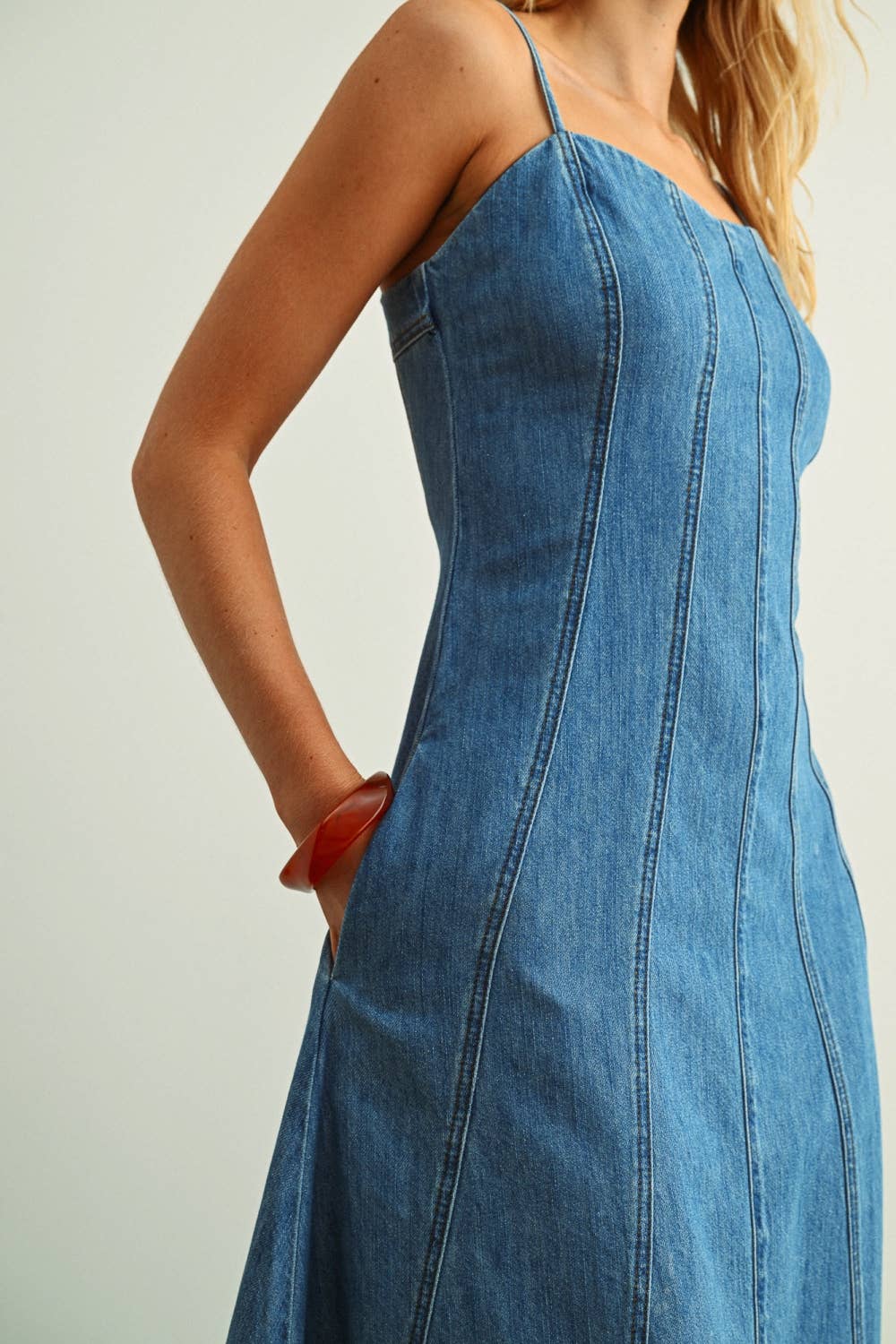 Indigo Maxi Denim Dress