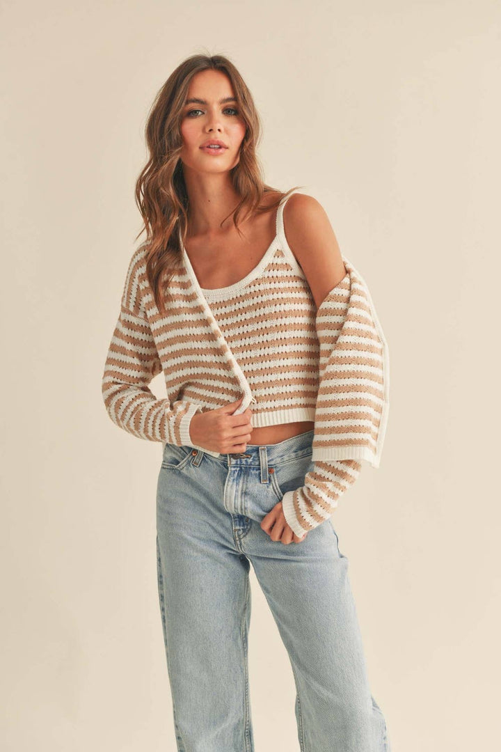Sola Crochet Knit Cardigan