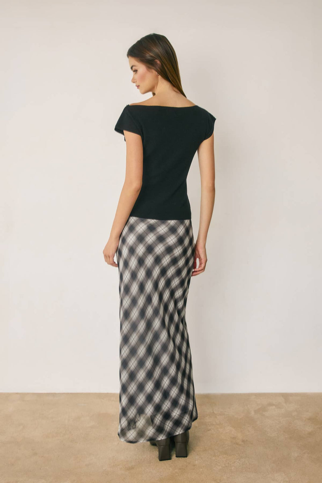 Monroe Plaid Maxi Skirt