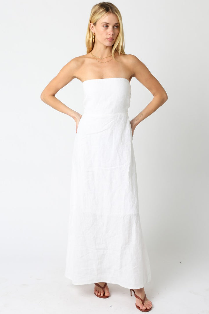 Portofino Linen Maxi Dress