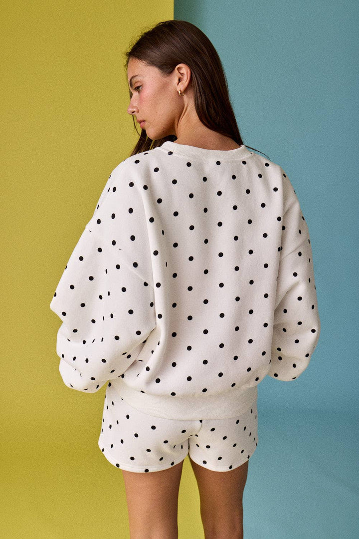 Sunday Stroll Polka Dot Fleece Set