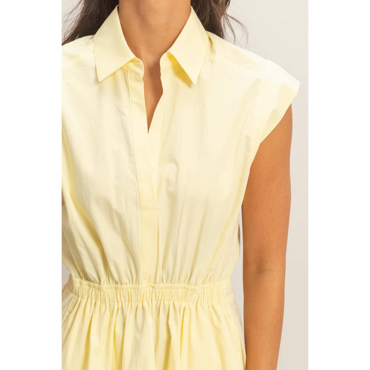 Rumi Sleeveless Collared Mini Dress