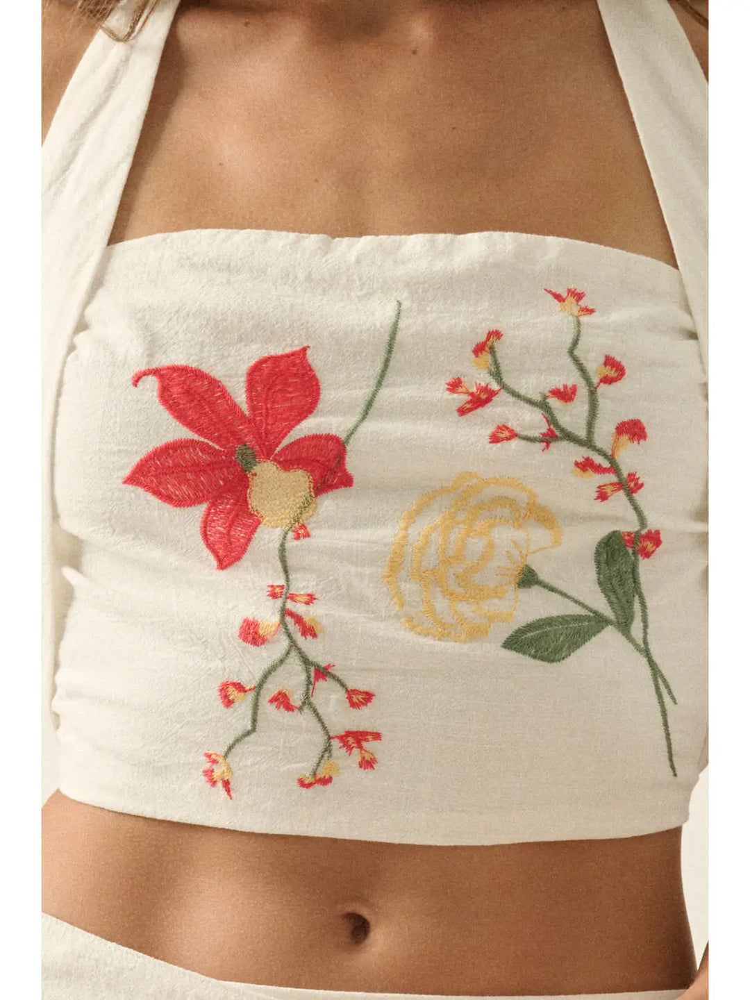 Amalfi Embroidered Halter Top