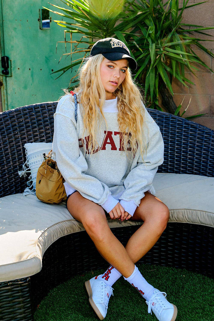Studio Girl Reversible Mockneck Sweatshirt
