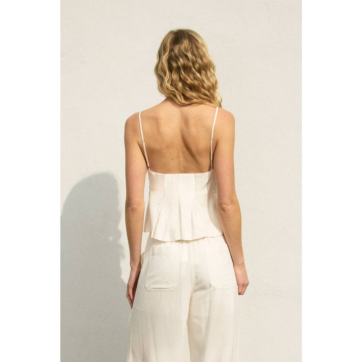 Heaven Sent Sleeveless Flared Top