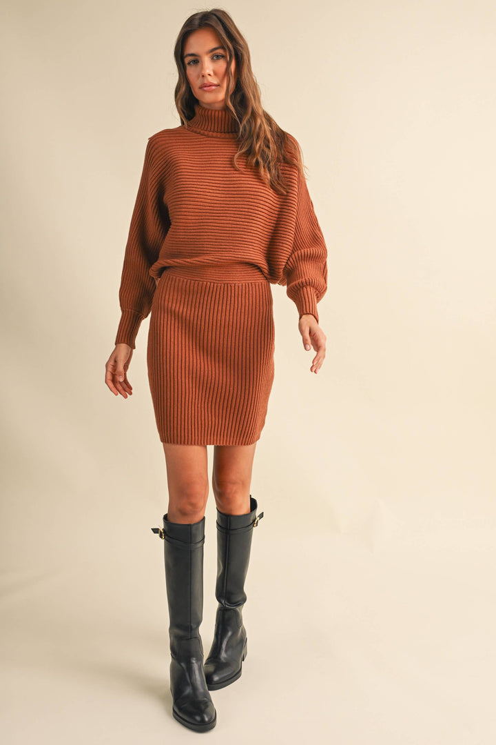 Nola Ribbed Knit Dress