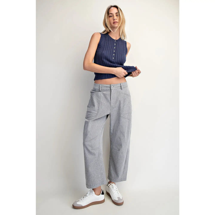 Arden Stripe Barrel Pants
