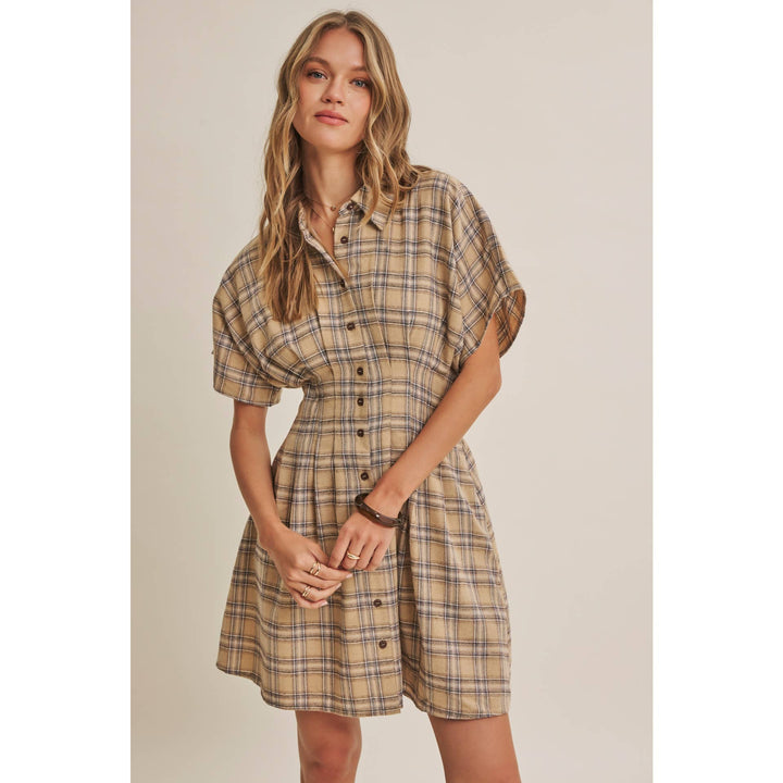 Hollis Plaid Mini Dress