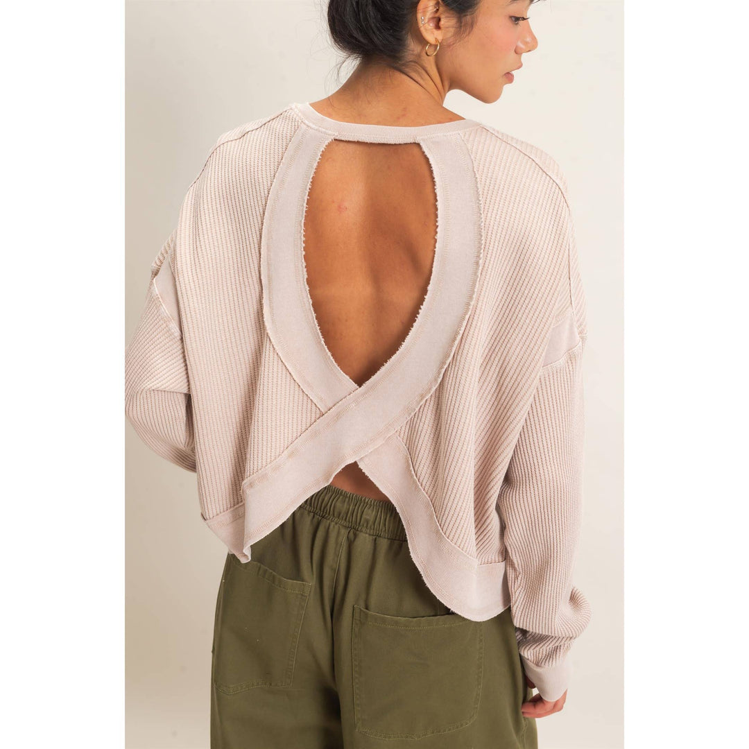 After Class Twist Back Sweatshirt