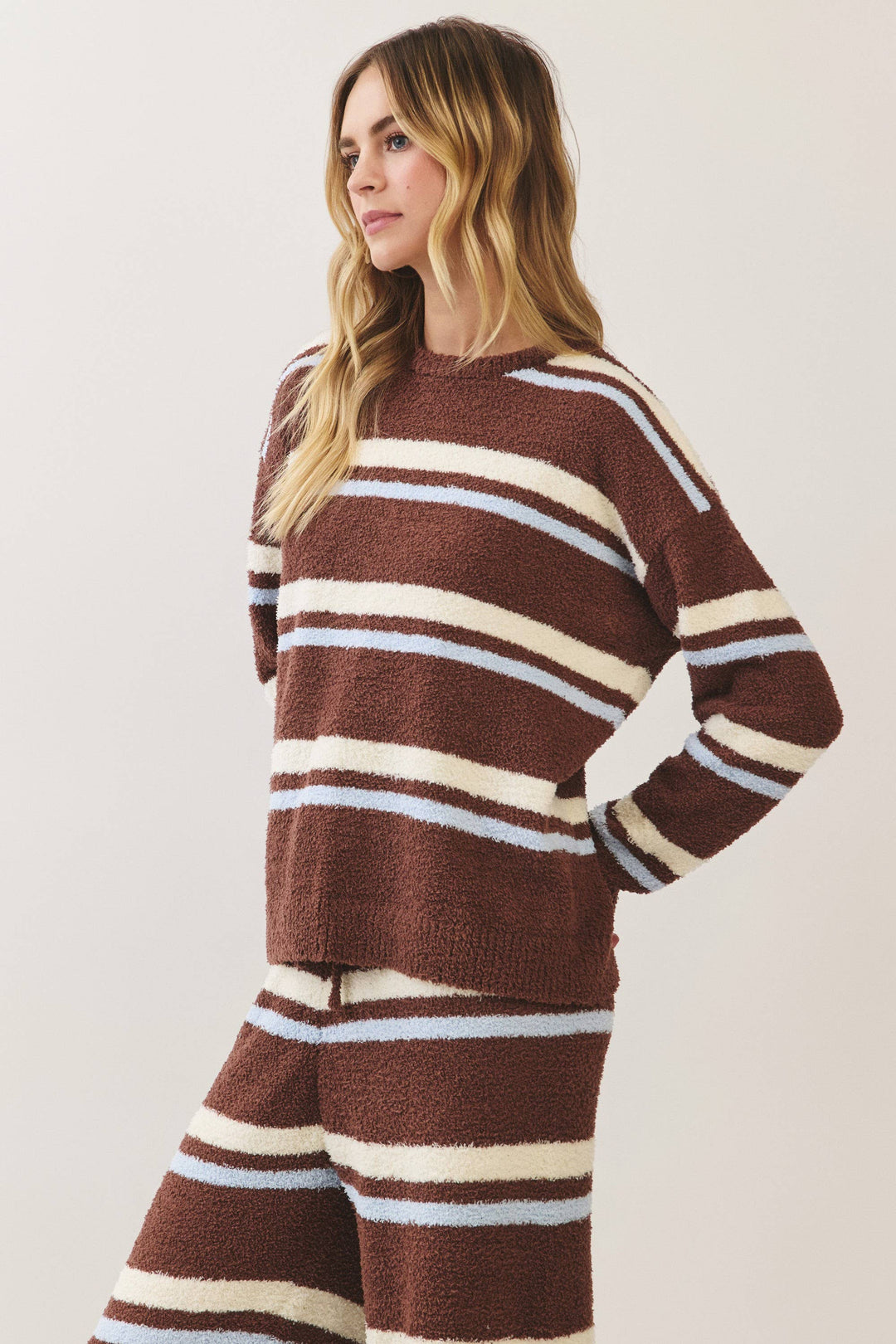 Marcella Striped Knit Set