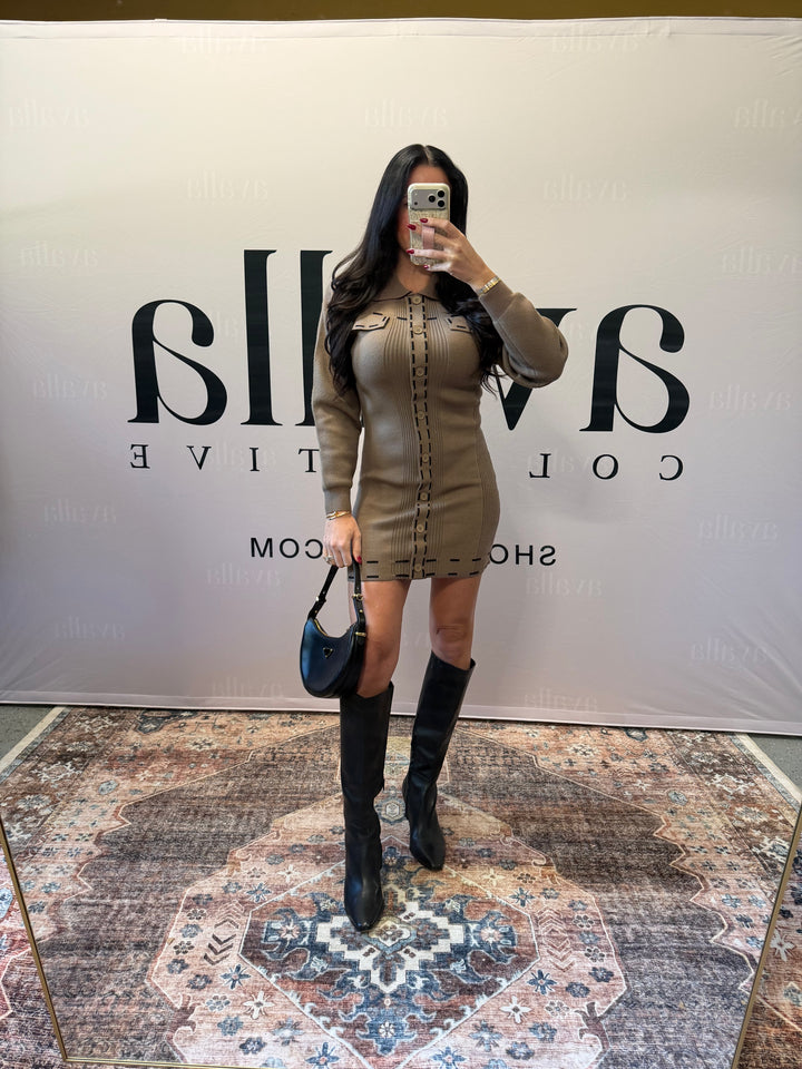 Kensington Knit Sweater Dress