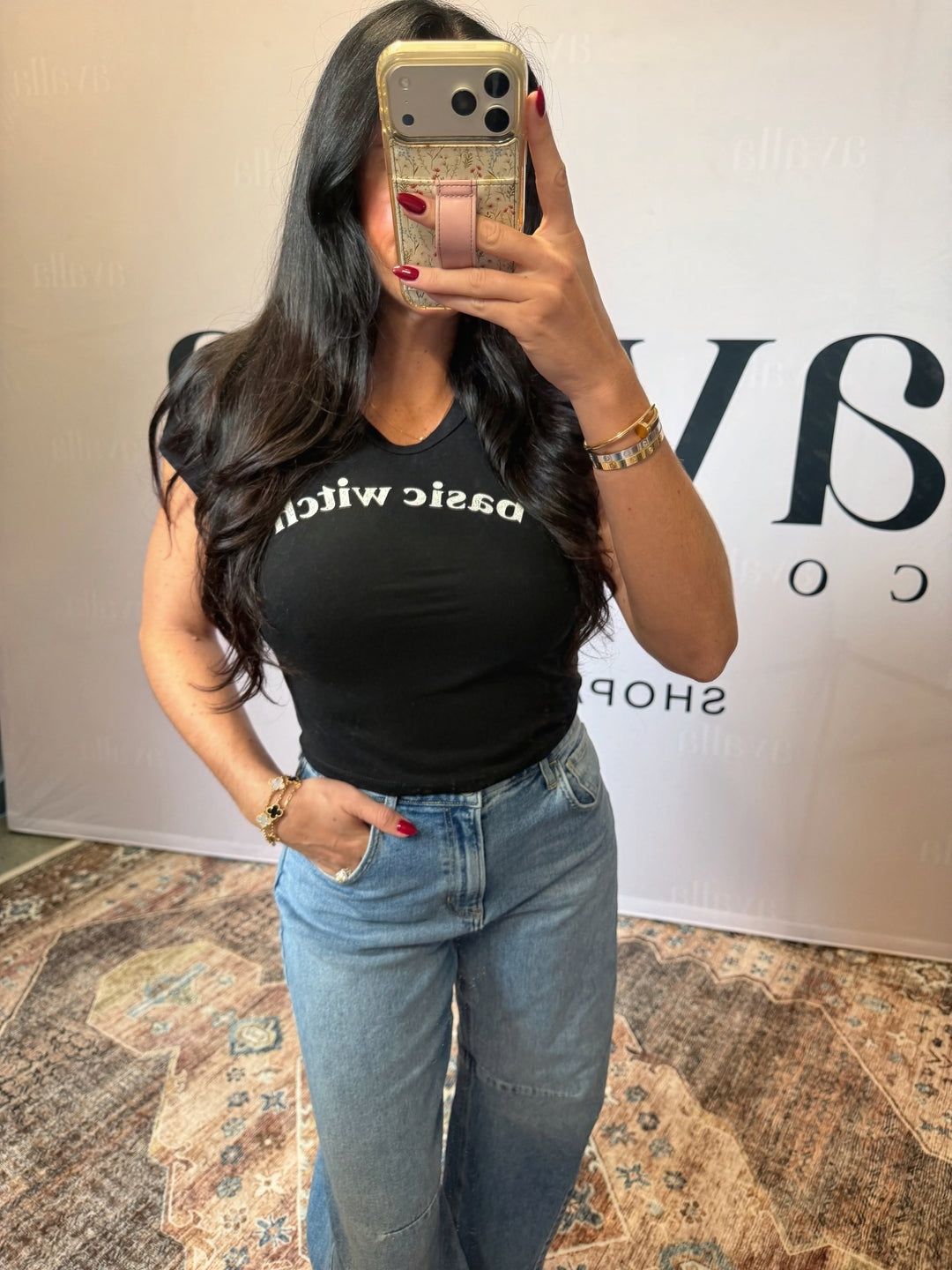 Basic Witch Women's Fitted Baby Tee