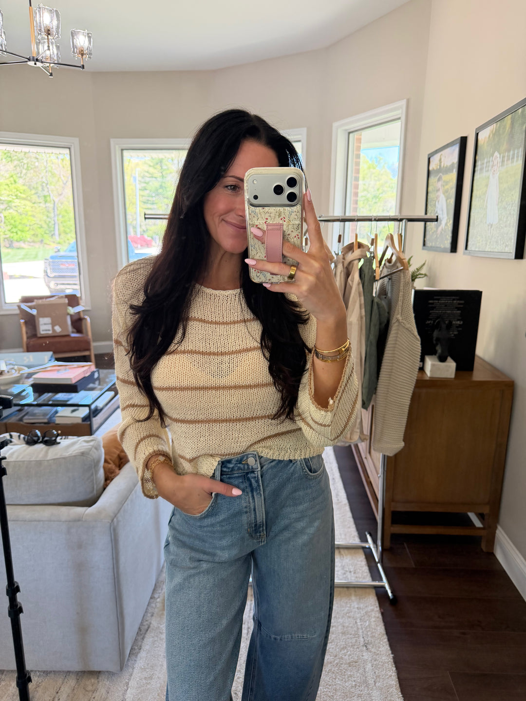 Taylor Striped Knit Sweater