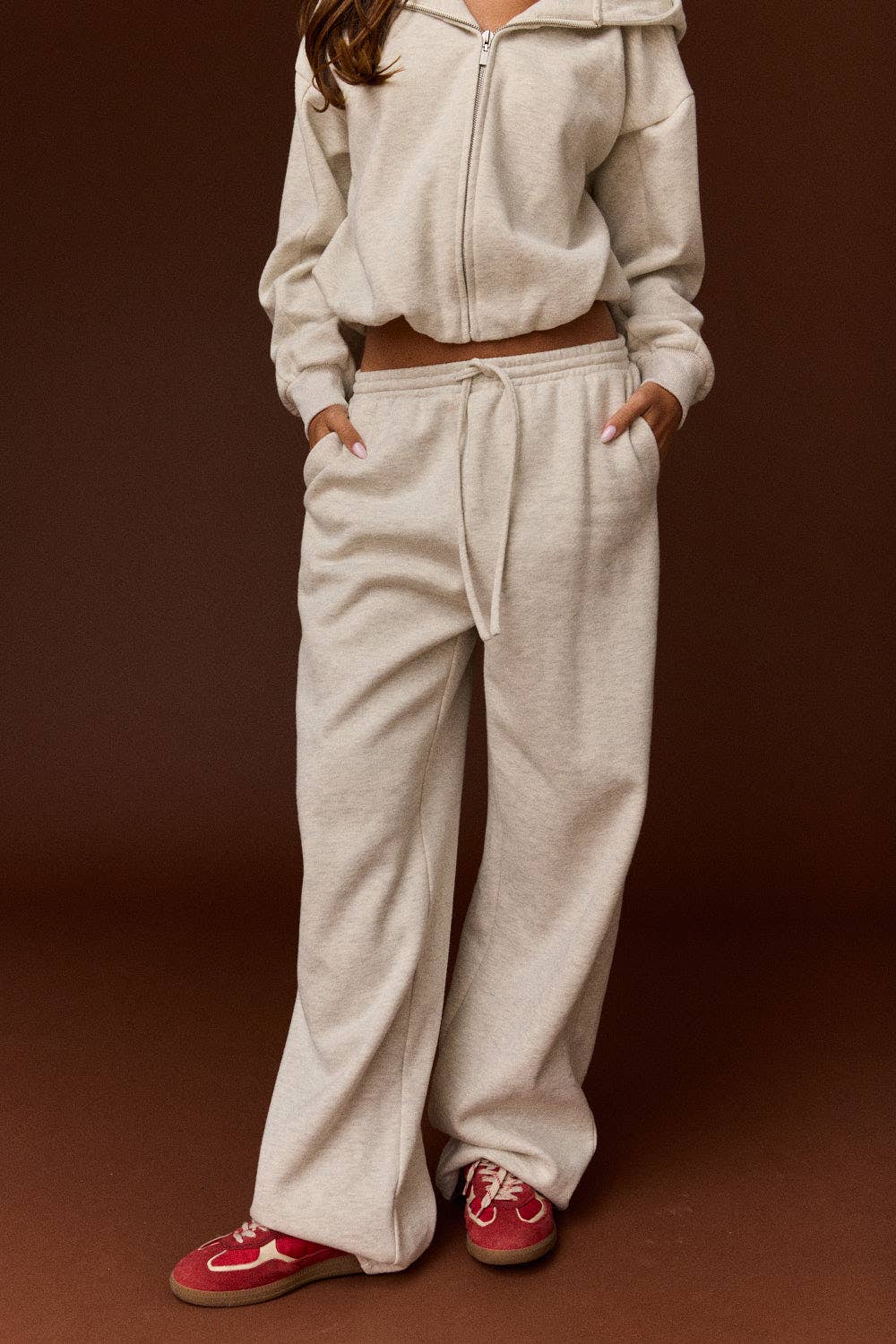 Sunday Reset Wide Leg Drawstring Sweatpants