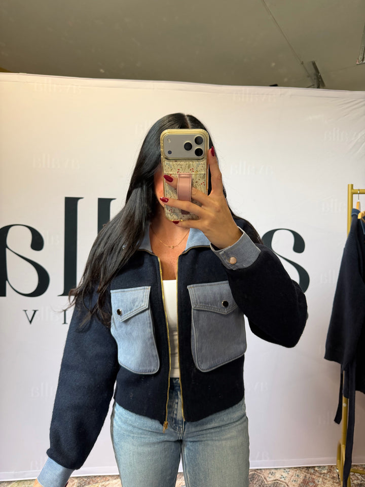 Hudson Denim Sweater Jacket