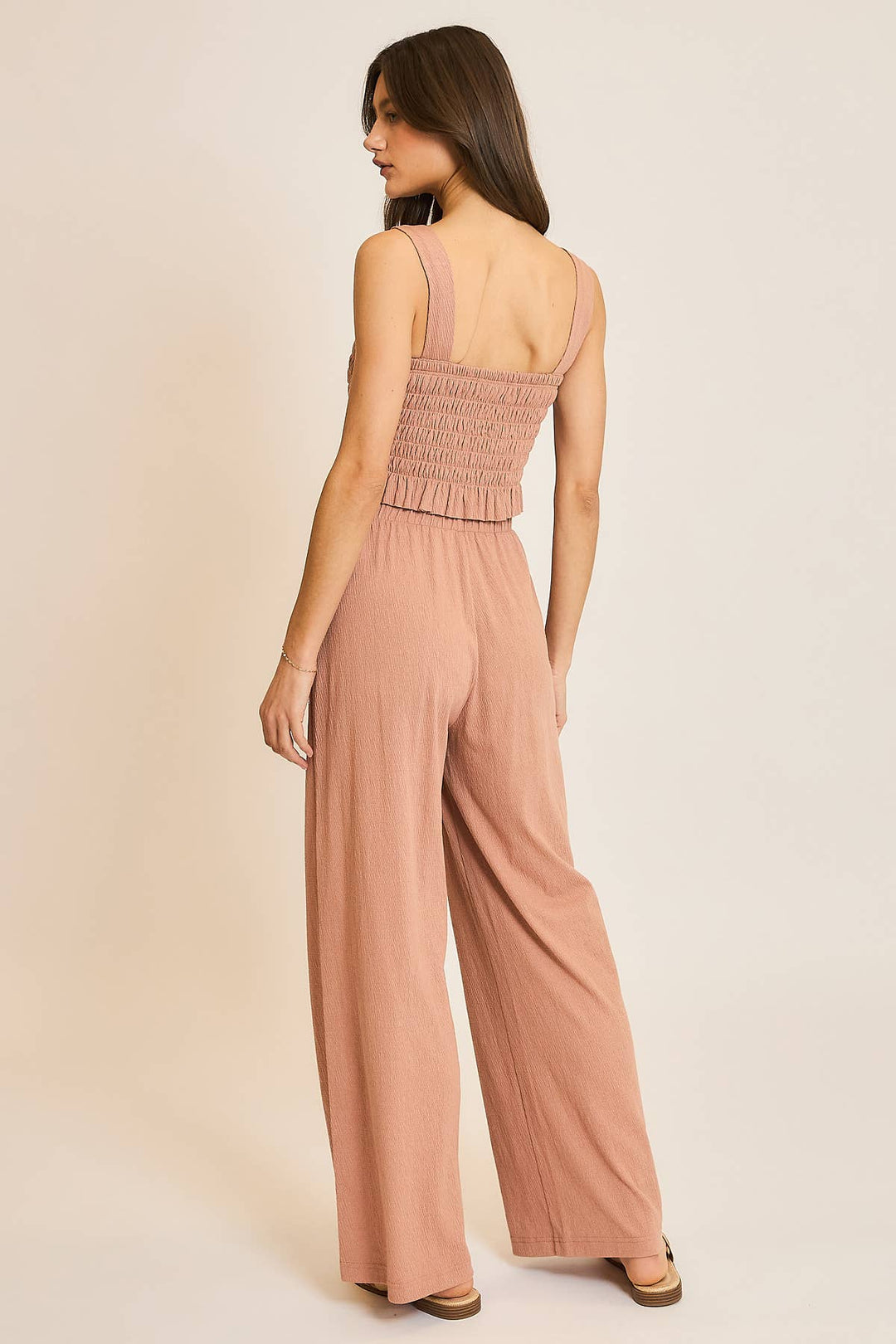 Solene Crinkle Pant Set