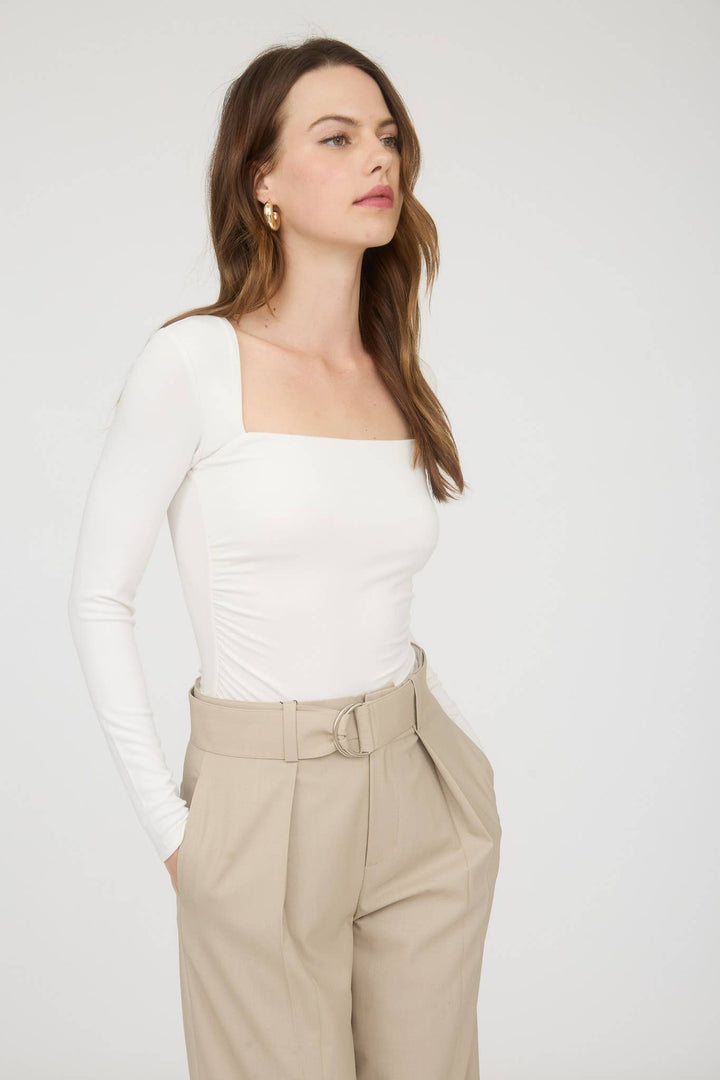 Camille Square Neck Long Sleeve