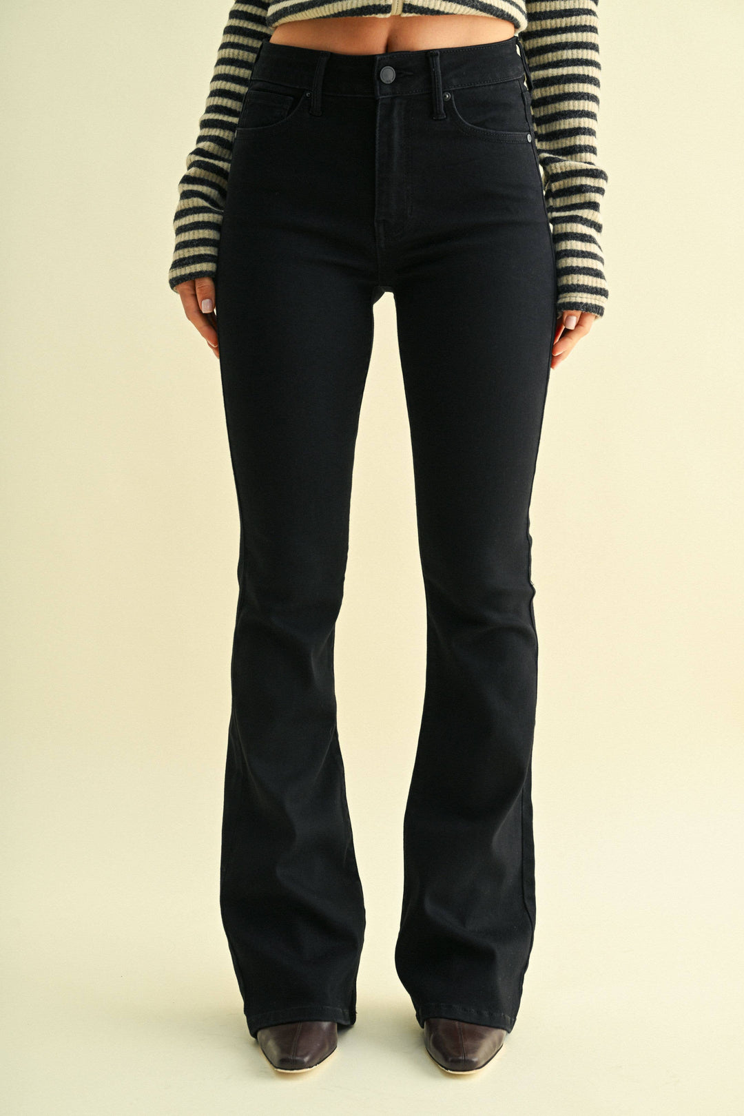 JBD Mid Rise Skinny Flare Tall - Black