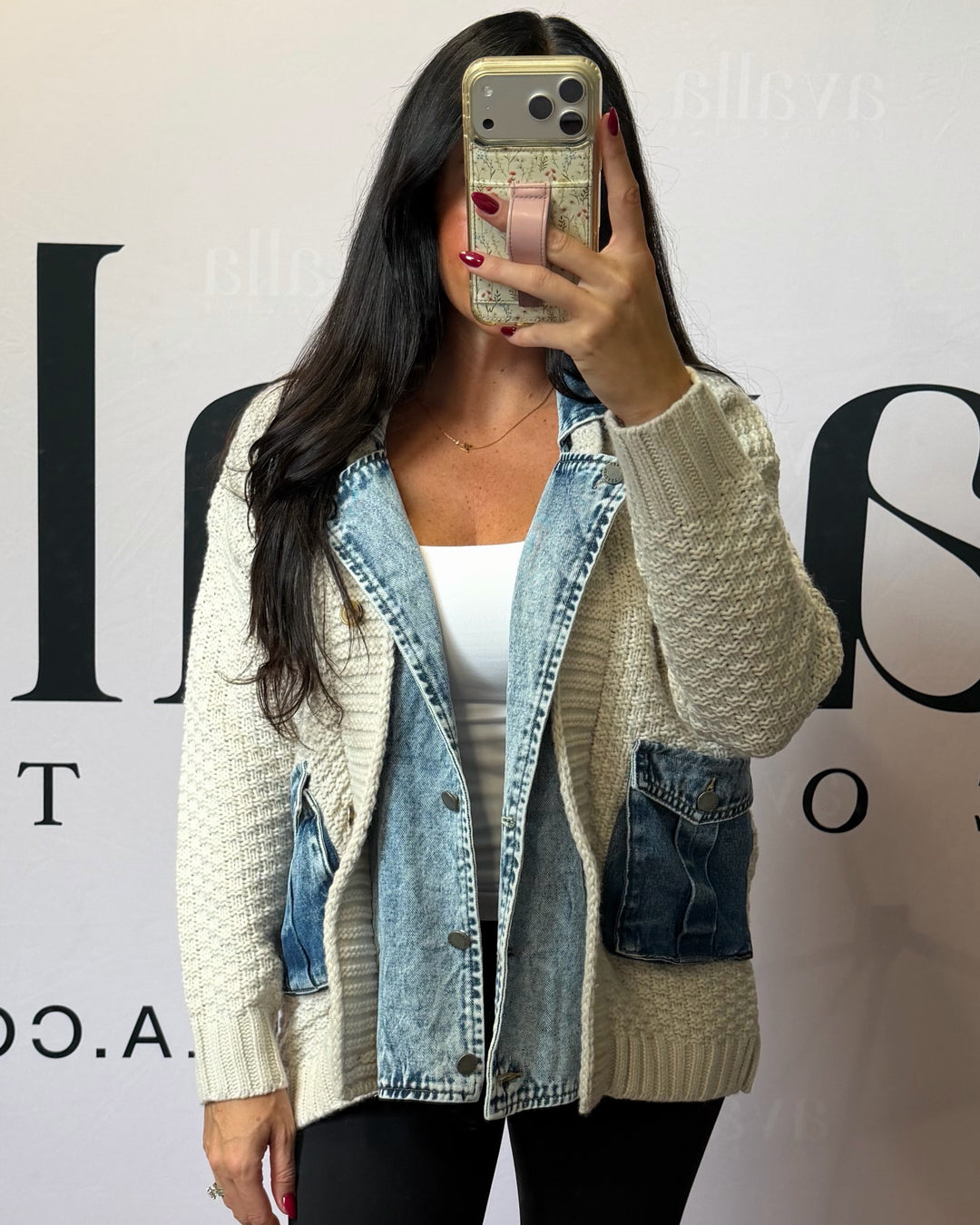 Camden Knit Denim Cardigan Jacket