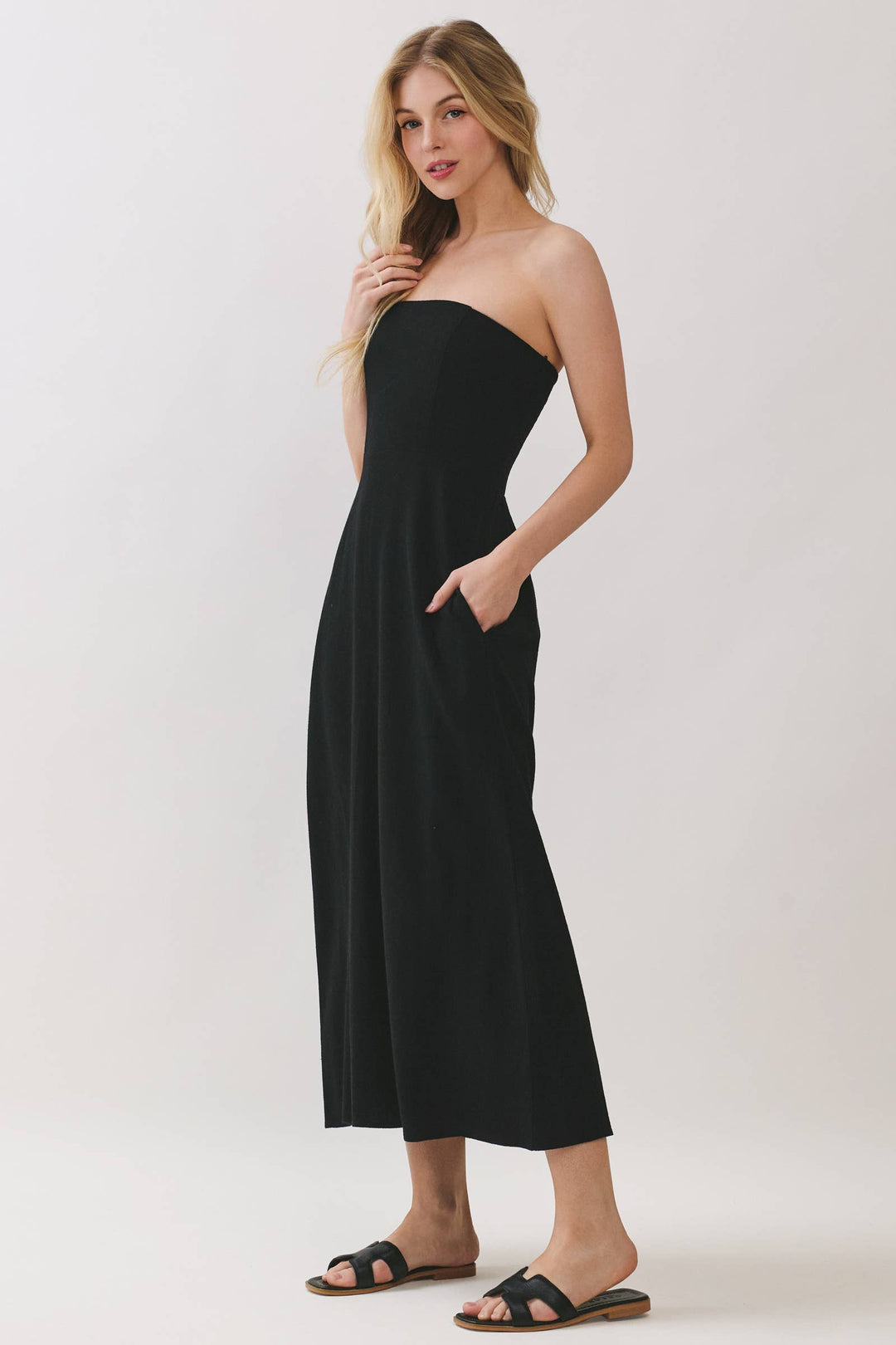 Martina Linen Midi Dress