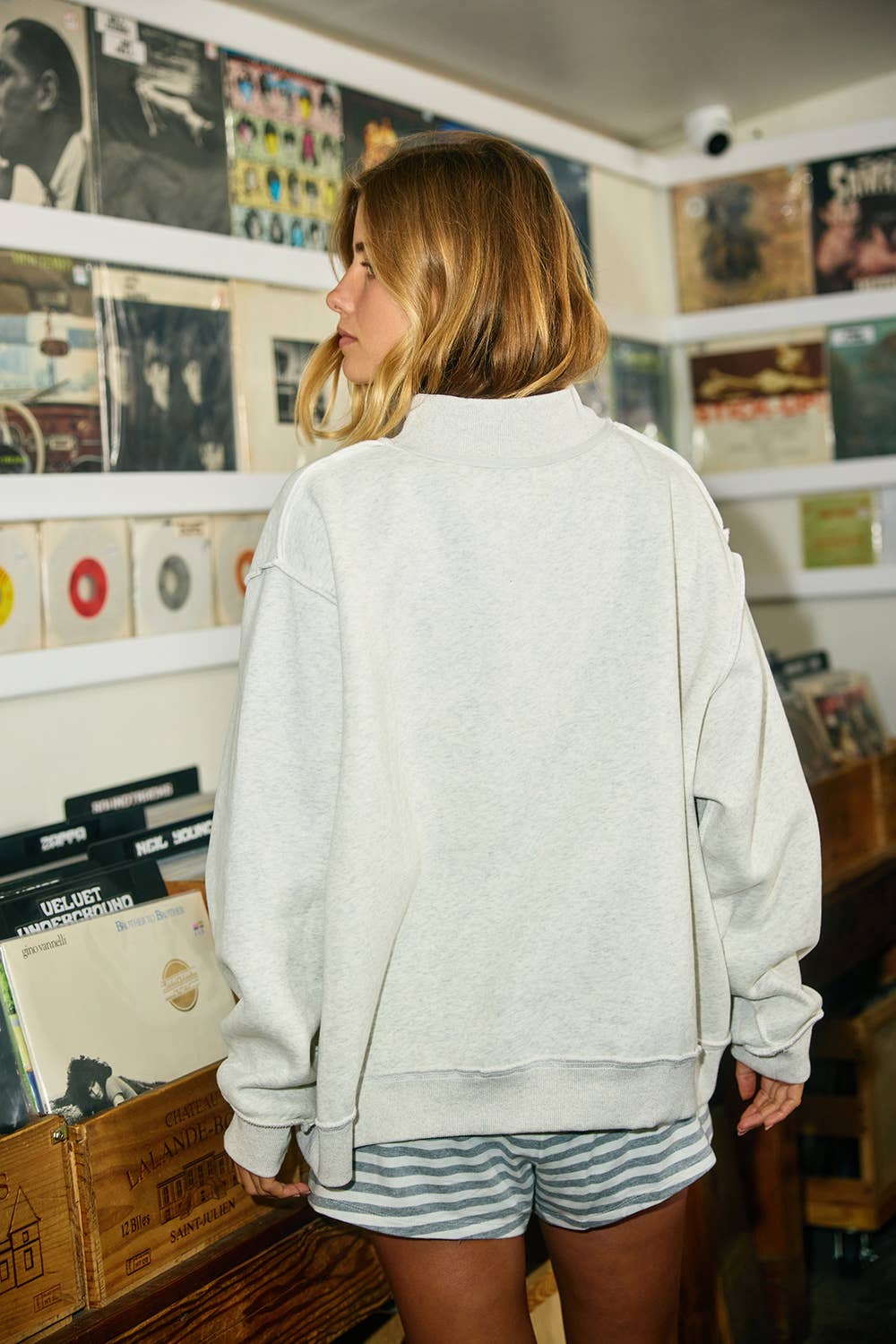 Studio Girl Reversible Mockneck Sweatshirt