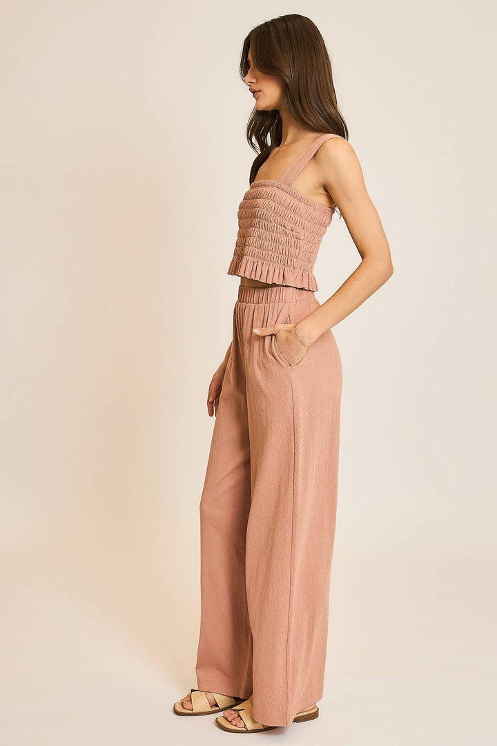 Solene Crinkle Pant Set