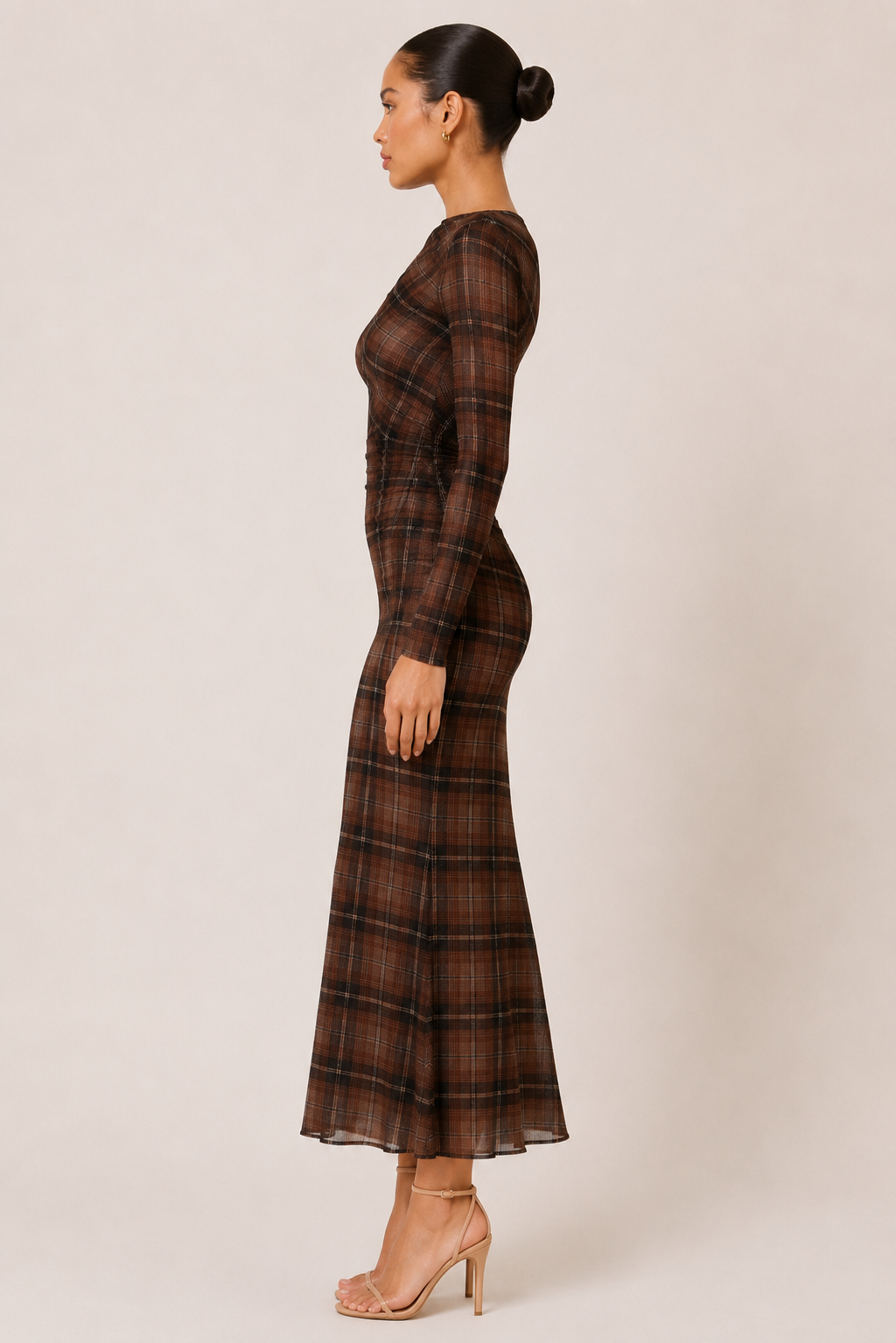 Cleo Plaid Maxi Dress