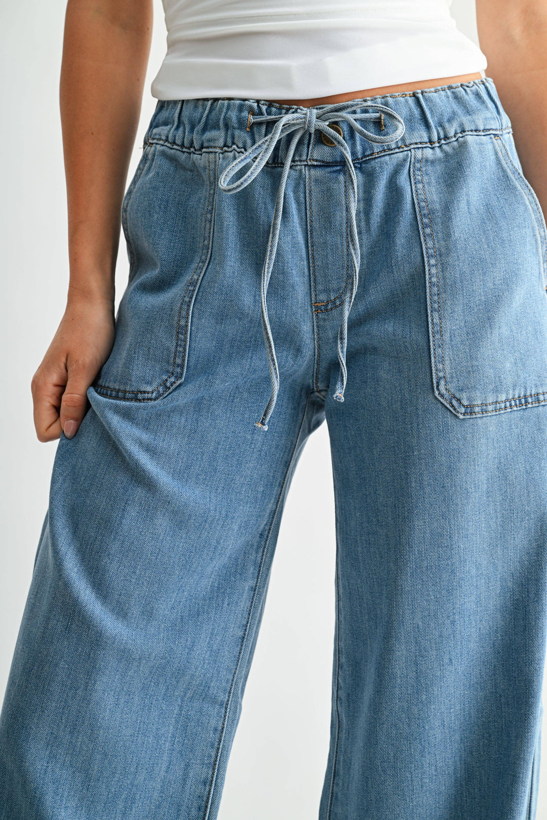 Utility Pocket Tied Waistband