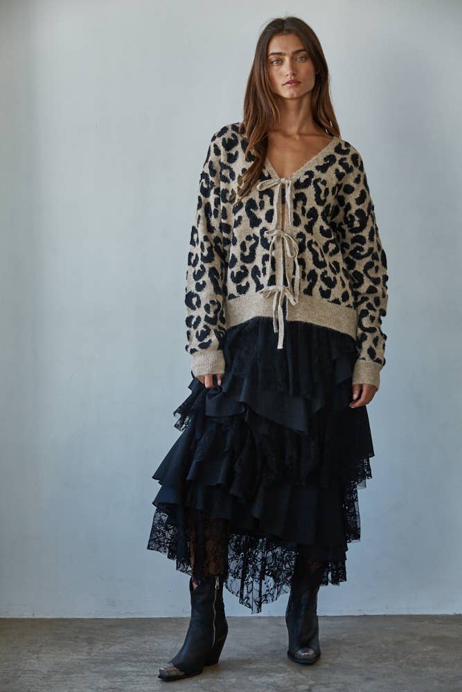 Selva Tie Front Cardigan