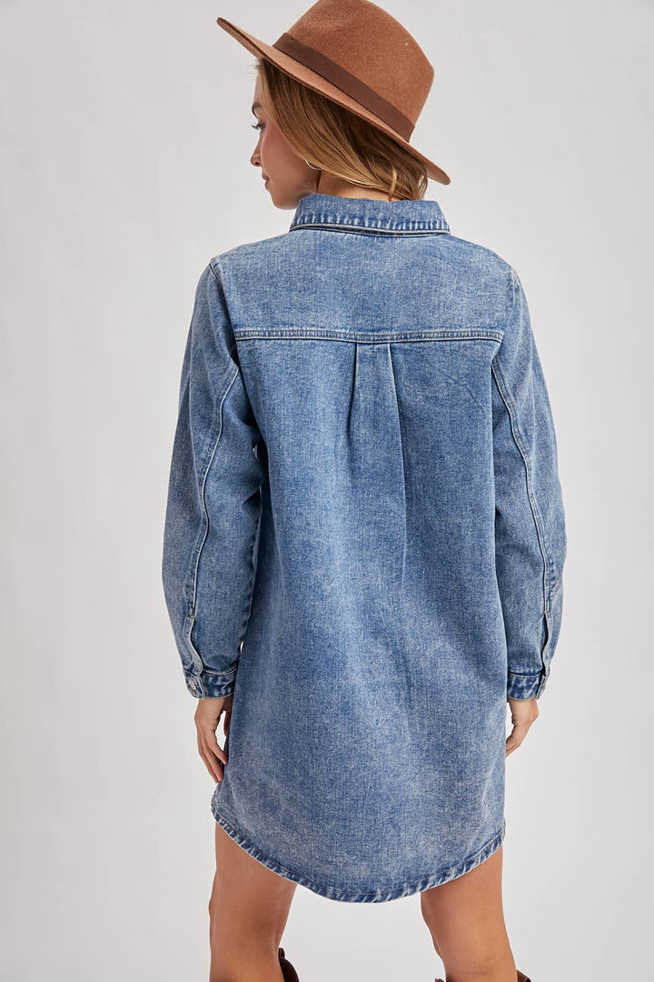Maren Denim Shirt Dress