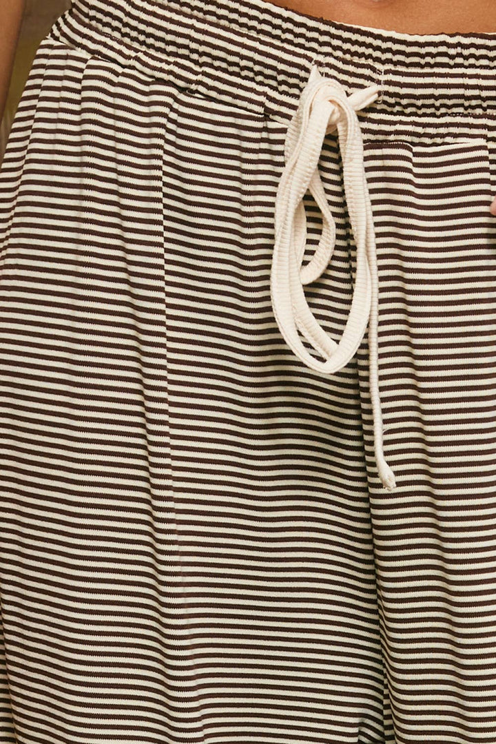 Remi Micro-Stripe Wide-Leg Pants