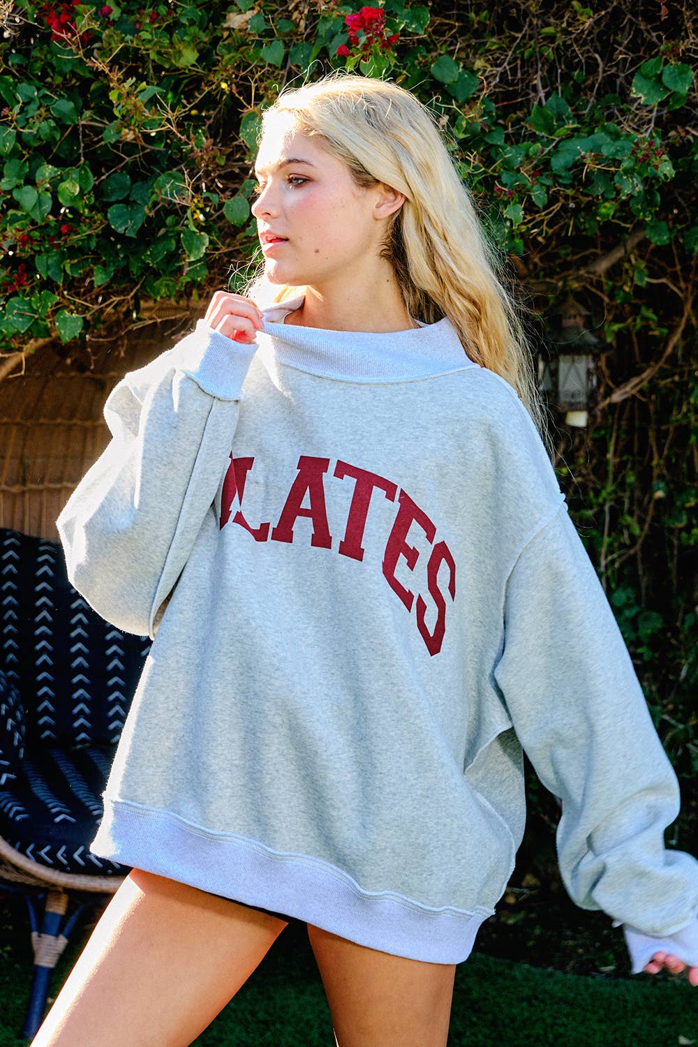 Studio Girl Reversible Mockneck Sweatshirt