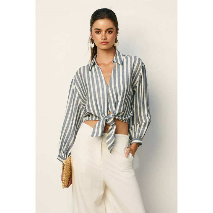 Hamptons Stripe Knot Front Shirt